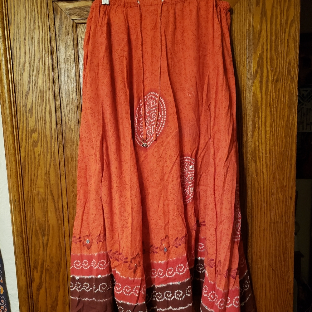 Boho maxi skirt